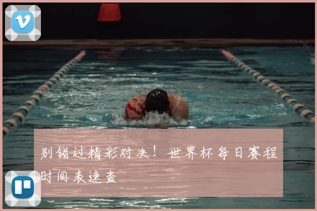 别错过精彩对决！世界杯每日赛程时间表速查